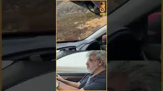 Ajith Kumar drives a car in Scotland Roads | #shorts