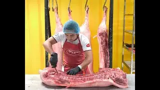 Deboning a Half Carcass of Pork