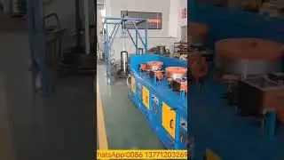 New LZ8/400 straight line wire drawing machine in factory test