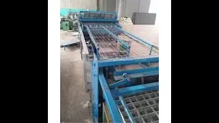 Turkey customer machine test 3d panel molding machine, wire mesh welding machine #eps3dpanelmachine