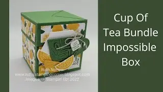 Stampin' Up! Cup Of Tea Bundle  and Tea Boutique DSP Sneak Peek Impossible Box