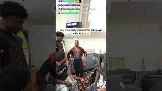 Ray J a little too excited for sleepover 🤣‼️ #funny #kaicenat #viral #fyp #mafiathon3 #funnymoments