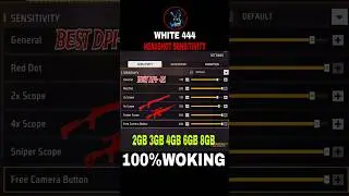White 44 Headshot Sensitivity Setting After New OB49 Update| Free Fire Max Auto Headshot sensitivity