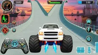 Impossible Monster Truck Tracks🚛Realistic BeamNG Drive Mobile Gameplay | Monster Truck Stunt 2025