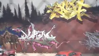 Toronto Graffiti : Keele Wall In Progress : 2009