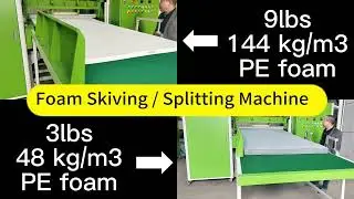 9lbs (144kg/m3) High Density PE Foam Skiving / Splitting / Slicing Machine