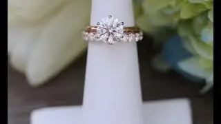 Solitaire Six Prong Engagement Ring Featuring a 2ct Round Lab Diamond | Ada Diamonds