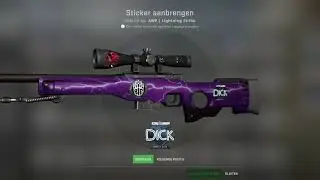 BIG DICK sticker craft on AWP Lightning Strike #csgo #shorts