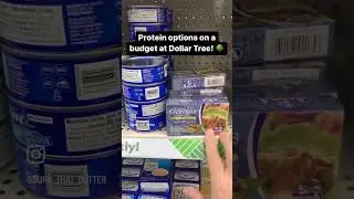 Protein sources are everywhere and don&rsquo;t have to be expensive! #dollartree #protein #shorts