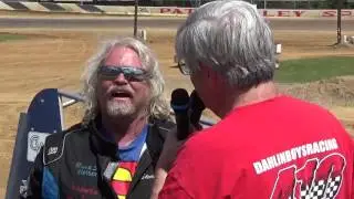Steve Wilbur in victory lane at Path Valley 6-25-17