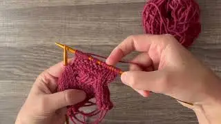 Wrap-and-Drop Stitch (Indian Cross Stitch) in the Round