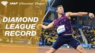 Thomas R&ouml;hler unleashes a huge throw of 93.90 - Men's Javelin IAAF Diamond League Doha 2017