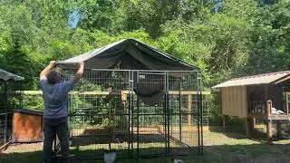 Tractor Supply Retriever dog kennel assembly part 3