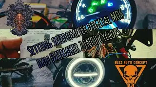 pemasangan dan cara setting speedometer digital MOS di yamaha VIXION-old