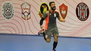 من مباراة نادي مضر السعودي و السد القطري في بطولة الانديه الخليجيه ابطال الكؤوس ٢٠١٧ لكرة اليد