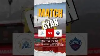 IPL Match 17 | CSK v DC | Match Prediction| Fantasy Tips| #cskvsdc #ipl #matchprediction #shorts