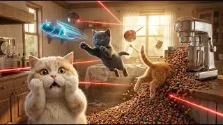 When Kittens Use AI Gadgets! Mama Cat's Hilarious Reaction To The Most Chaotic Kitchen Battle Ever!
