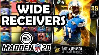 RANKING the BEST Wide Receivers in Madden 20 Ultimate Team