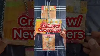 Crafting w/ Newspaper #artandcraft #yt #craftideas #handmade #journalideas #craft #easycraft