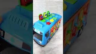 Satisfying with Unboxing & Review Miniature School Bus Car Fidget Board Toys Video | ASMR Videos