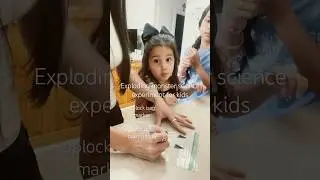 Exploding monster Halloween science experiment for kids #shorts #science #experiment #mom #halloween