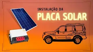 PLACA SOLAR  para CARRO DE VIAGEM pequeno.
