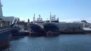 A quick glimpse of fishing boats in the wonderful Fraserburgh Harbour Aberdeenshire Scotland 6.6.24
