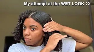 Finally trying THE WET LOOK💦 | Natural Hair
