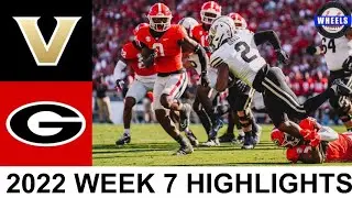 #1 Georgia vs Vanderbilt Highlights | College Football Week 7 | 2022 College Football Highlights