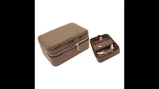 Wholesale Custom LOGO Portable Small Travel Mini Jewelry Organizer Jewelry Box Jewelry Storage Box