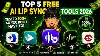 Top 5 FREE AI Lip Sync Tools 2026 | I Tested 100+ So You Don't Have To