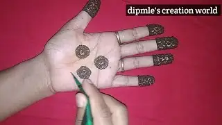 Supriya pal - arebic mehndi design very simple for girls|||मेहंदी डिजाइन बहुत ही आसान!!arebic mehndi