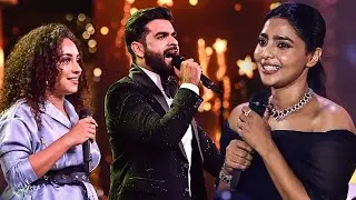 Pearly Maaney and Adil Ibrahim Teasing Aishwarya Lekshmi at South Movie Awards