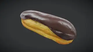 🍫 &Eacute;clair &ndash; Low Poly PBR 3D Model