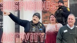 Purposely Being Suspicious On A Sidewalk - First Amendment 