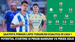 Beri Kesempatan Hamra Zulkifli Dewangga Sejak Awal❗Potential Starting XI Persib vs Persis di Liga 1