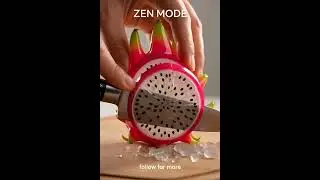 Perfect Glass Dragon Fruit Cuts ASMR 🐉🧊🔪 | Crisp Knife Sounds