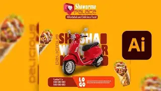 How to Design a Food and Delivery Flyer on Illustrator || Illustrator Tutorial (Part 1)
