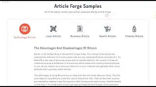 Article Forge 2.6 Best Practices
