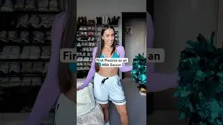 First practice as an NBA Dancer for the Charlotte Hornets 💜 #prodance #nbadancers #grwm
