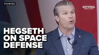 Hegseth talks defense at Blue Origin facility