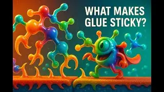 What Makes Glue Sticky? The Science Behind Adhesion 🧪 #scienceexplained #chemistry #learning