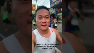 Cruising to the finishing line for Half Marathon PB at Hatyai Marathon 2023 🏃🏻