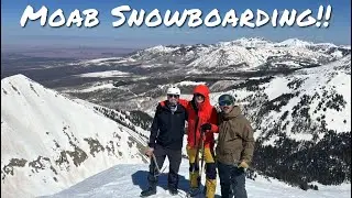 Splitboarding in Moab - Mt. Tukuhnikivatz! An Epic Snowy Peak above the red rocks