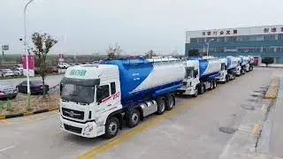Xinbaiqin new energy LNG gas unloading feed transporter batch shipment!