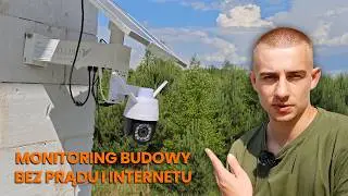 Monitoring Budowy Bez Prądu i Internetu Kamera Gsm zewnętrzna Solarna na Kartę SIM  ORLLO Z17 PRO 4K