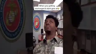 &ldquo;When you getting discharged and don&rsquo;t give af&rdquo; 😭😭 #comedy #skit #funny #military #fyp