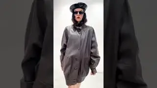 Bat Sleeve Leather Jacket