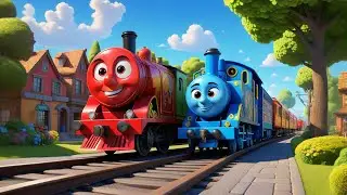 Four Toy Trains Say the ABC | Alphabet Song for Kids | Baby Songs and Preschool Rhymes