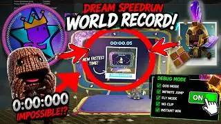 OMG WORLD RECORD 0:00:000 Trial 16 Dream No Cheat Speedrun Sackboy A Big Adventure